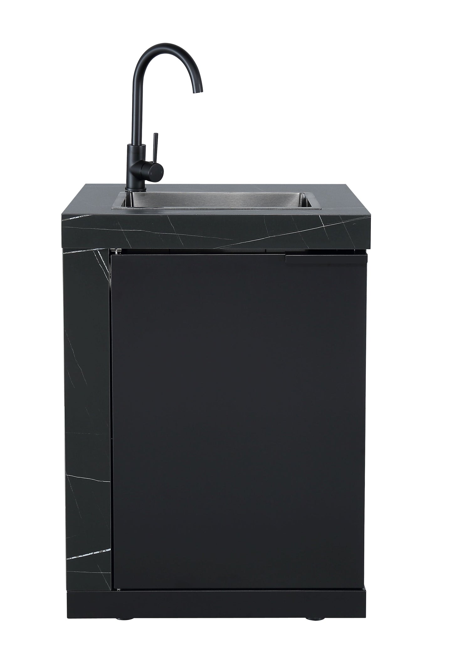 Rockpool Black 6B + 21” Kamado Smoker : Designer Outdoor Kitchen BBQ Package Inc Wok Burner, Fridge, Sink, Rotisserie & BBQ Covers