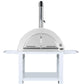 Grill King 30 Inch Charcoal Pizza Oven Outdoor In Black Stainless Steel Artisan Wood-Fired Charcoal Pizza Bread Oven BBQ Grill