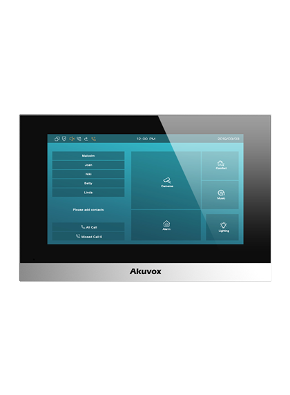 2-WIRE SIP INDOOR UNIT WITH WI-FI IN SILVER LINUX VERSION