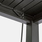 GazeboMate Aluminum Louvre Gazebo Pergola 3.6M x 7.2M Black/White Click & Collect