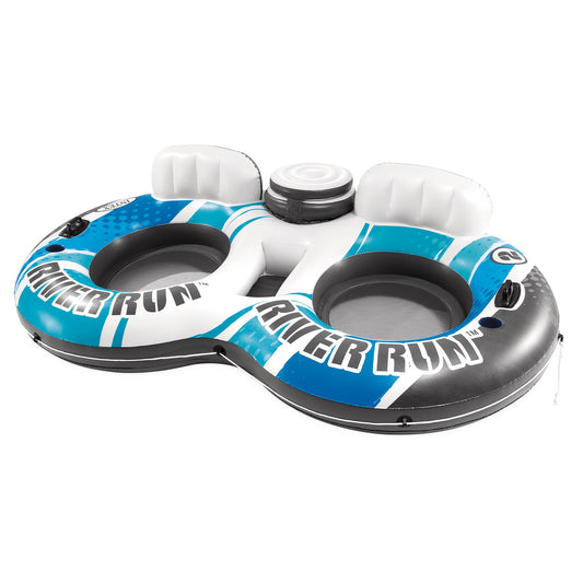 Intex River Run 2 Inflatable Floating Lake Tube - Blue Rapids