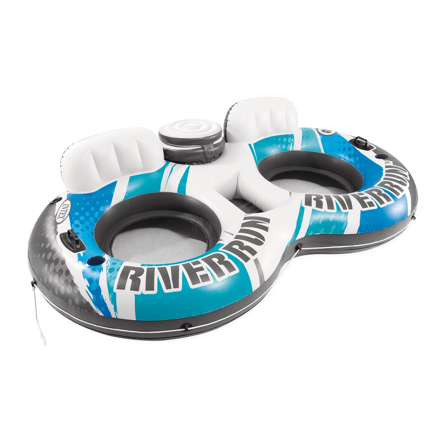 Intex River Run 2 Inflatable Floating Lake Tube - Blue Rapids