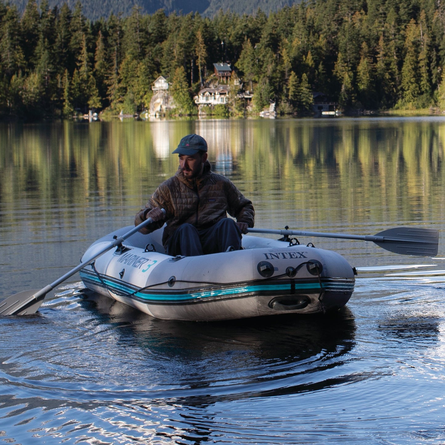 Intex Mariner 3 Inflatable Boat Set - 3 Person