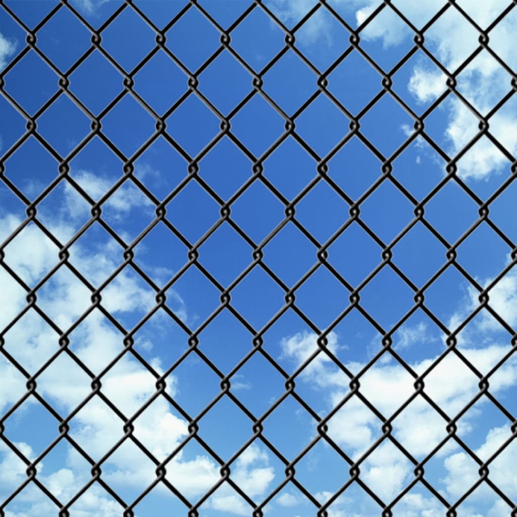 Chain Link Fence Steel 25x1,25 m Grey