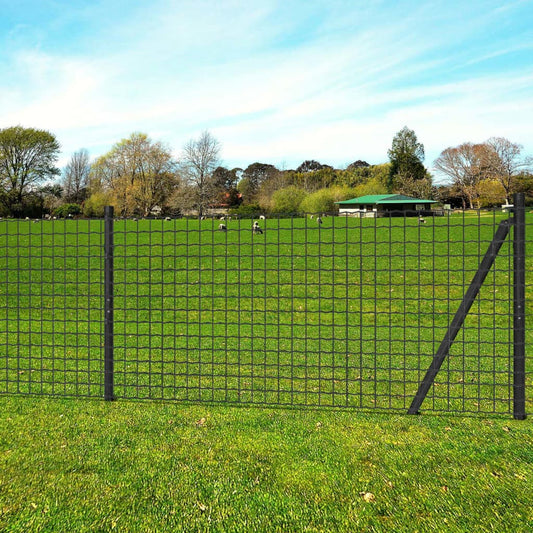 Euro Fence Steel 10x0,8 m Grey