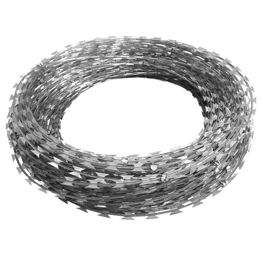 Clipped Concertina Razor Wire Galvanised Steel 300 m