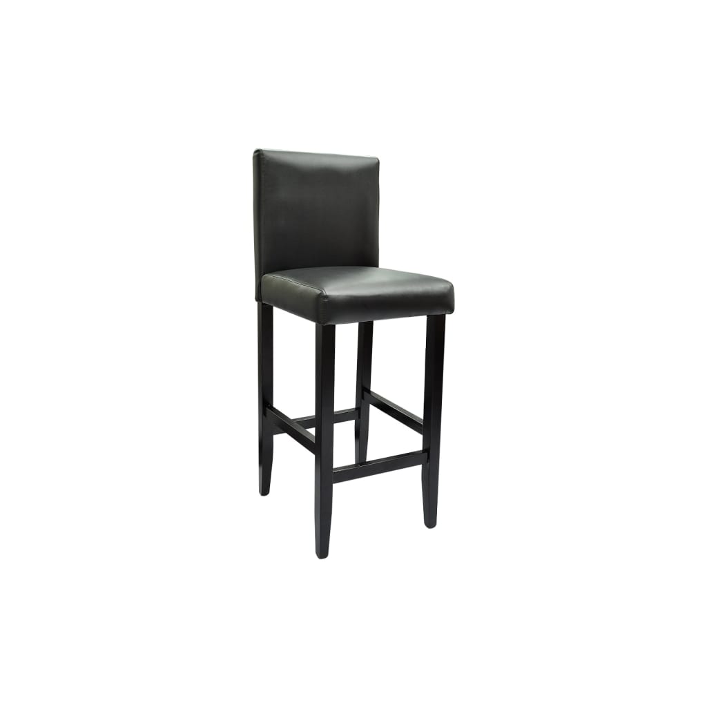 Table with 2 Bar Chairs Black (240379+240071)