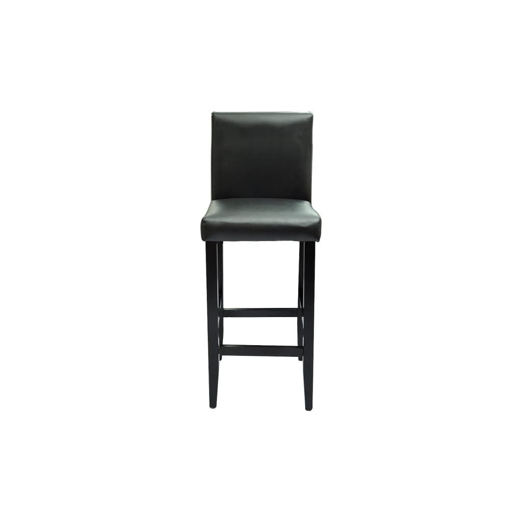 Table with 2 Bar Chairs Black (240379+240071)