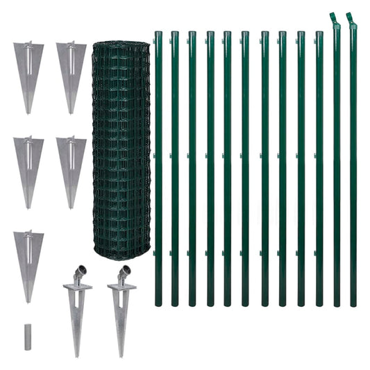 Euro Fence Steel 25 x 1,5 m Green