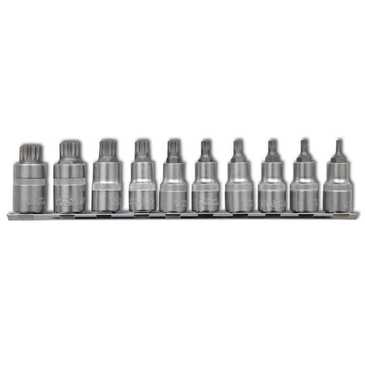 Bit Set Socket Set 10 pcs on Strip