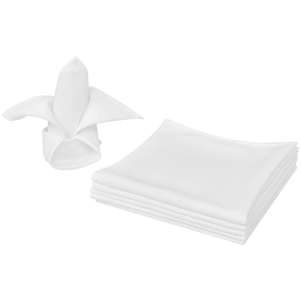 Napkins White 50 x 50 cm