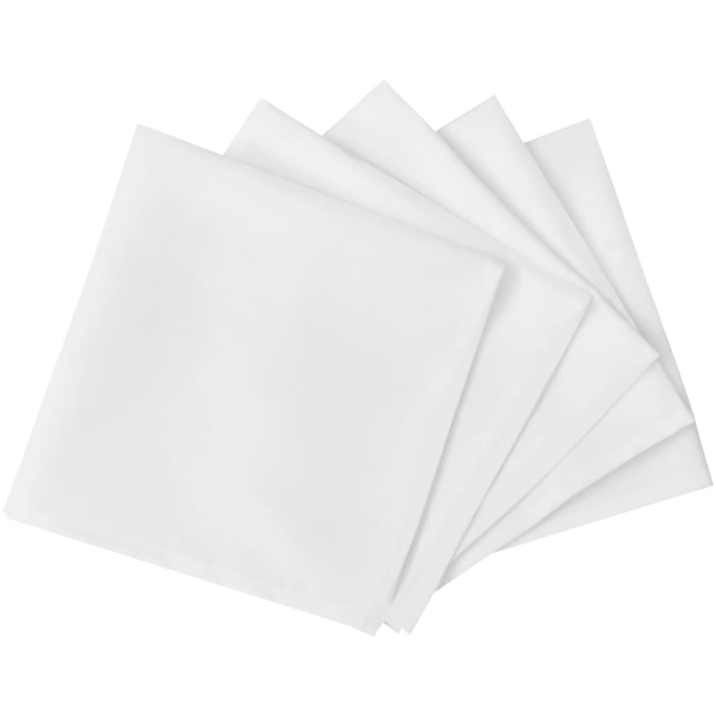 Napkins White 50 x 50 cm