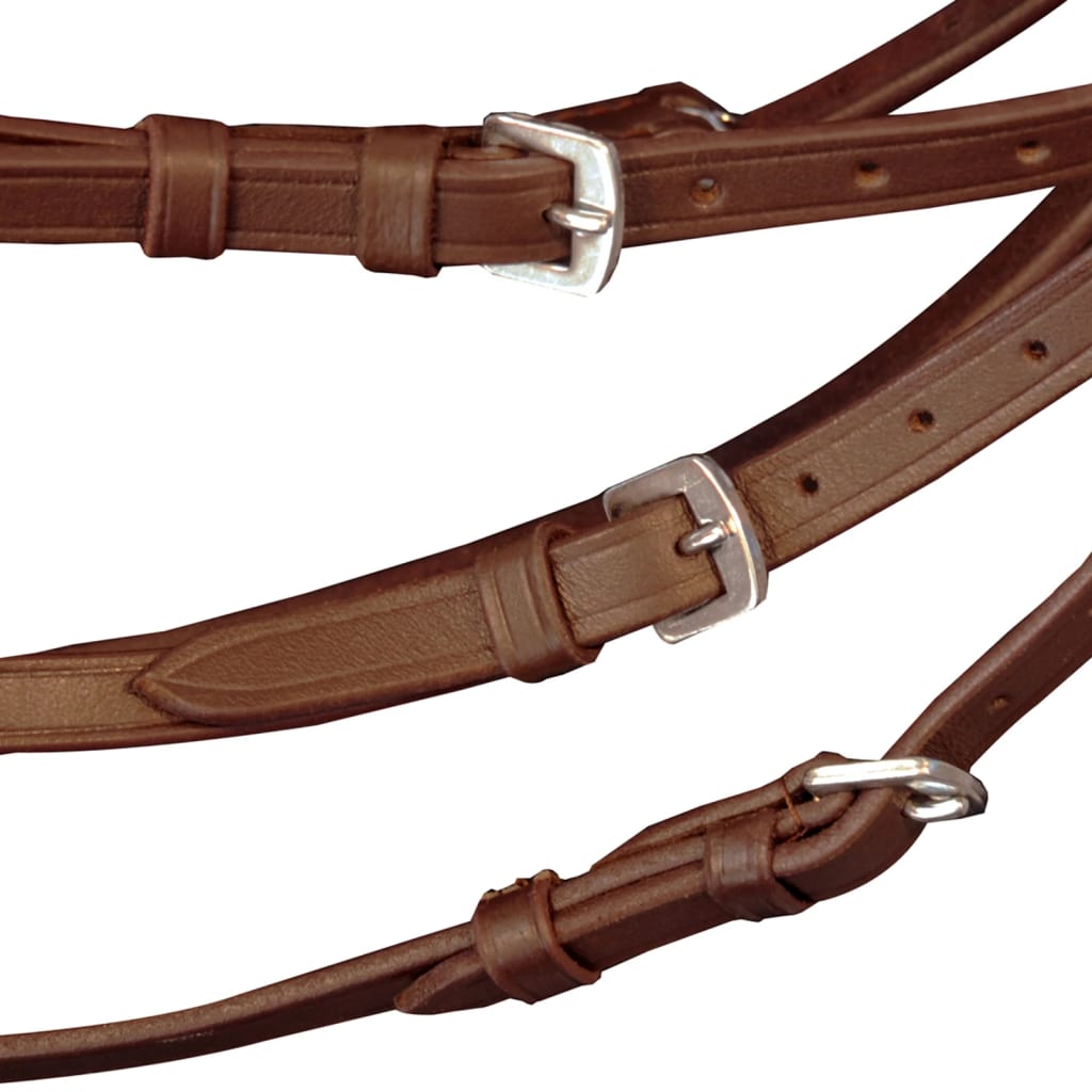 Flash Bridle with Reins and Bit Brown Cob