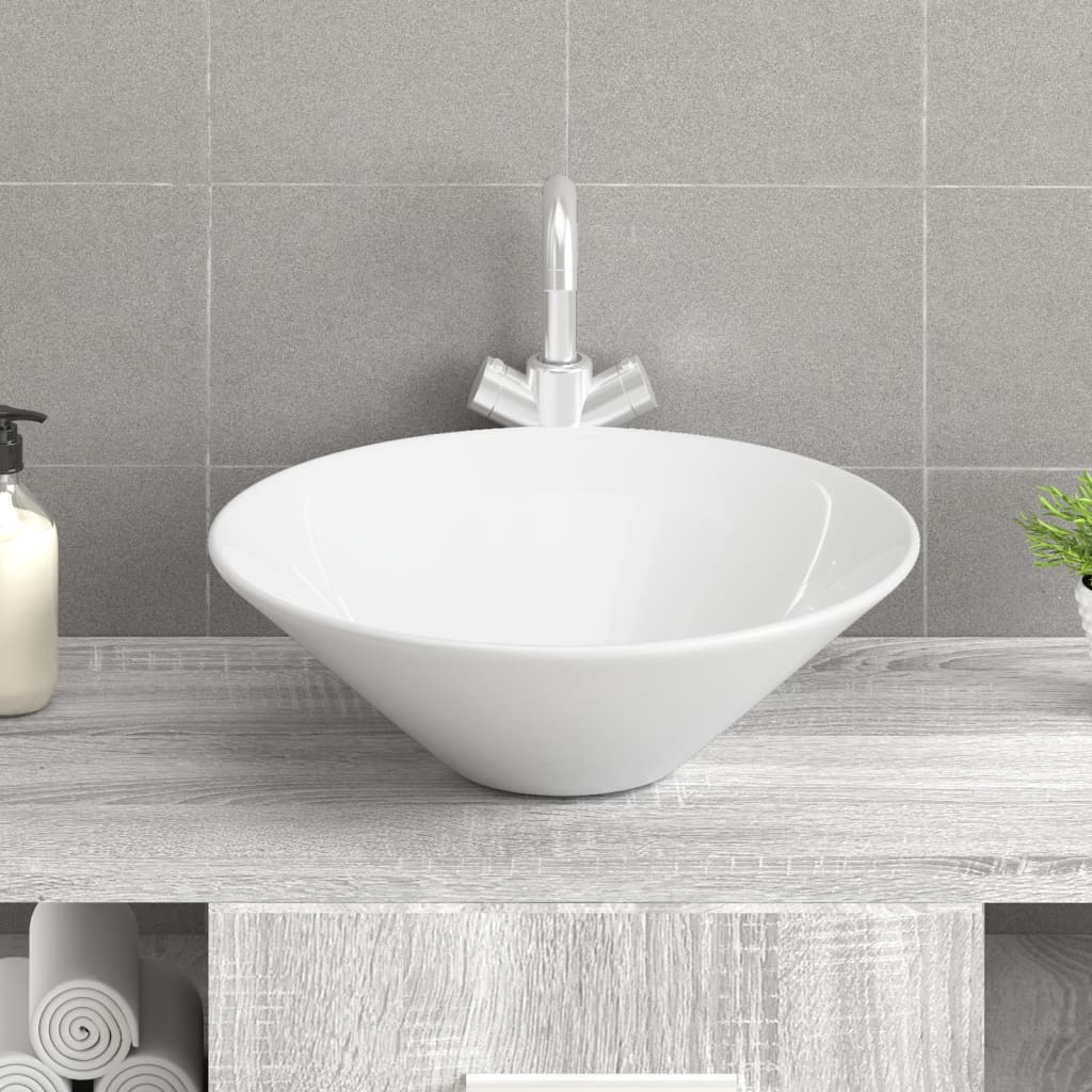 Wash Basins 2 pcs White 42x42x14 cm Ceramic