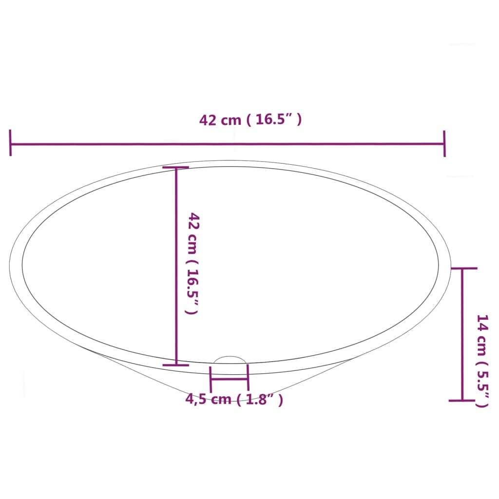 Wash Basins 2 pcs White 42x42x14 cm Ceramic