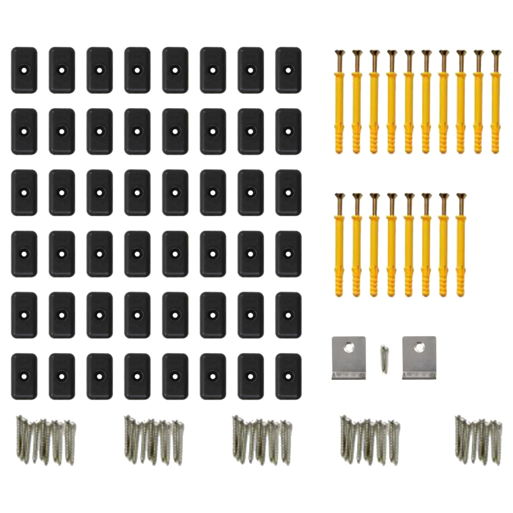 WPC Decking Boards with Accessories 10 m² 2,2 m Grey (5x42387)