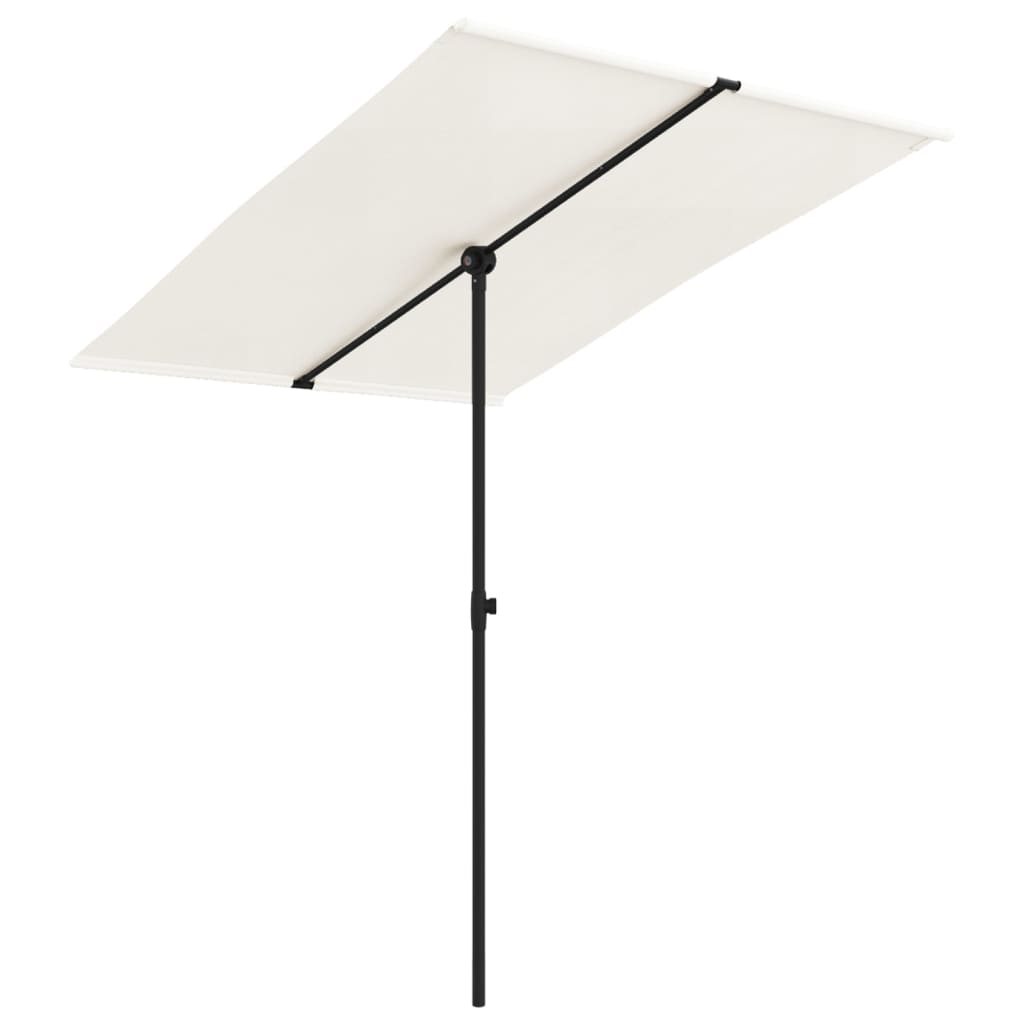 Outdoor Parasol with Aluminium Pole 2x1,5 m Sand White