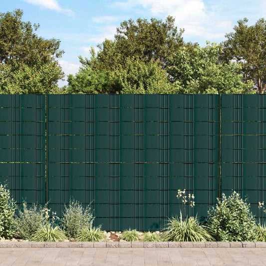 Garden Privacy Screens 4 pcs PVC 35x0,19 m Matte Green