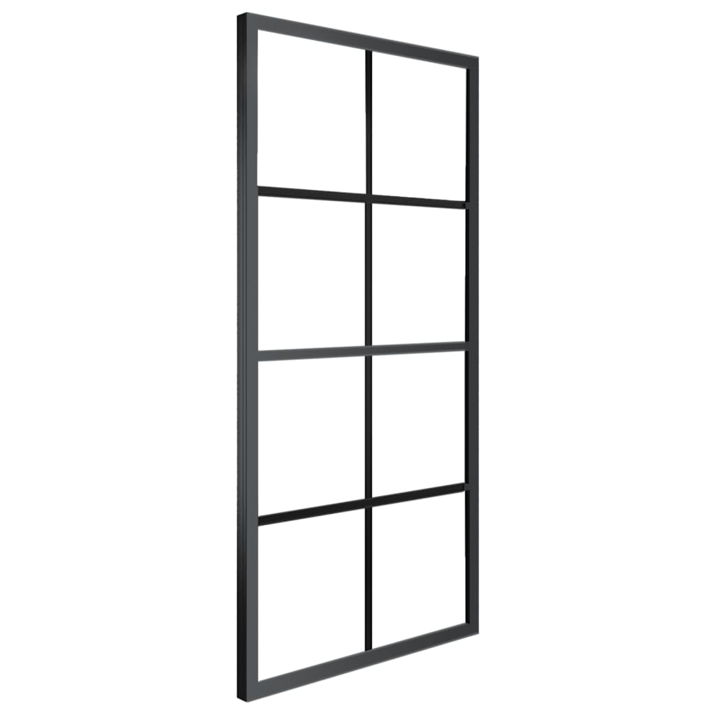 Sliding Door Aluminium and ESG Glass with Hardware 76x205cm (288064+142827)