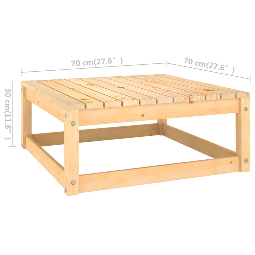 10 Piece Garden Lounge Set Solid Wood Pine (805660+805700+2x805705)