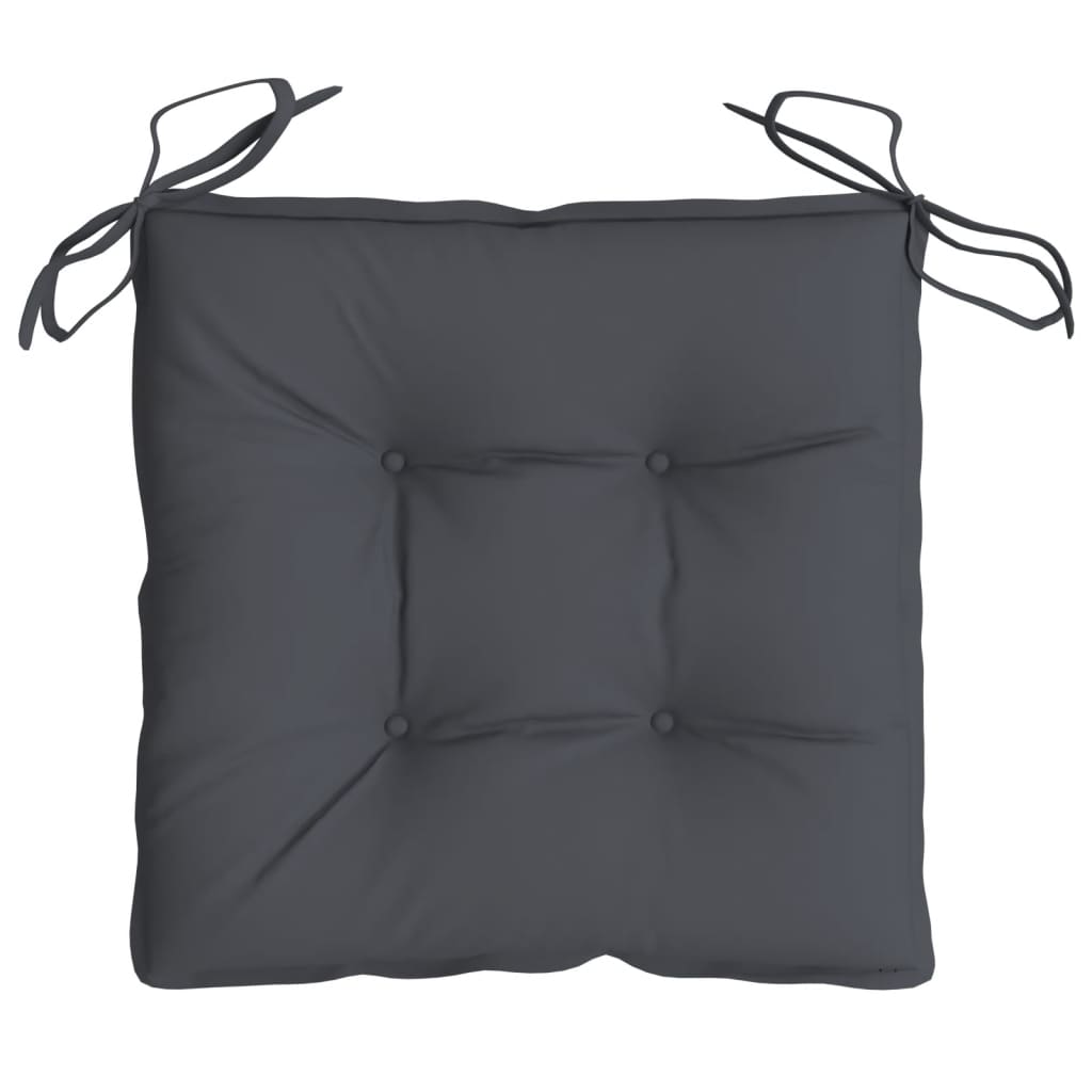 Chair Cushions 4 pcs Anthracite 40x40x7 cm Oxford Fabric