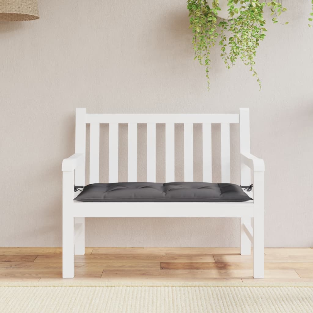 Garden Bench Cushion Anthracite 100x50x7cm Oxford Fabric