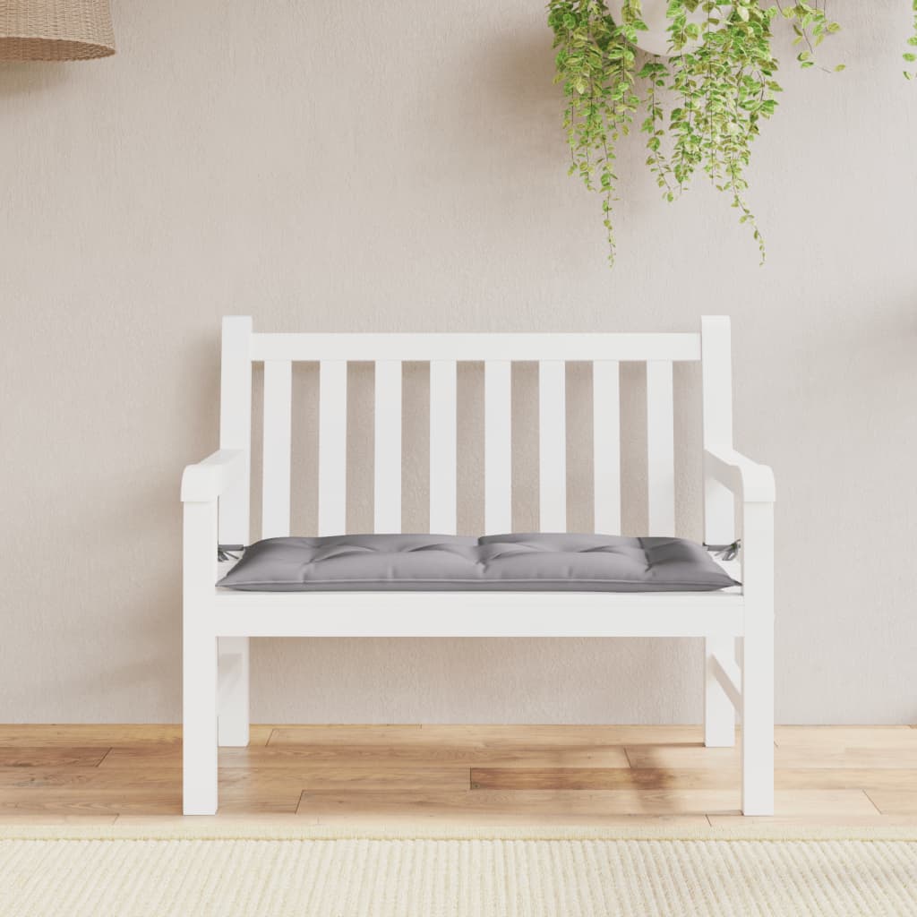 Garden Bench Cushion Grey 100x50x7cm Oxford Fabric