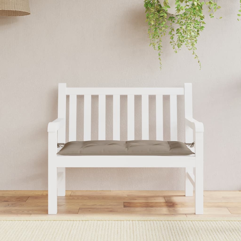 Garden Bench Cushion Taupe 100x50x7cm Oxford Fabric