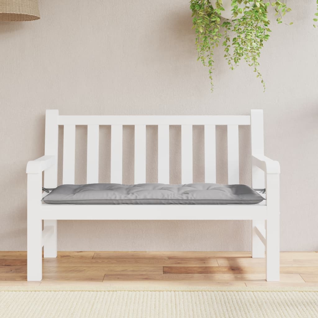 Garden Bench Cushion Grey 120x50x7cm Oxford Fabric