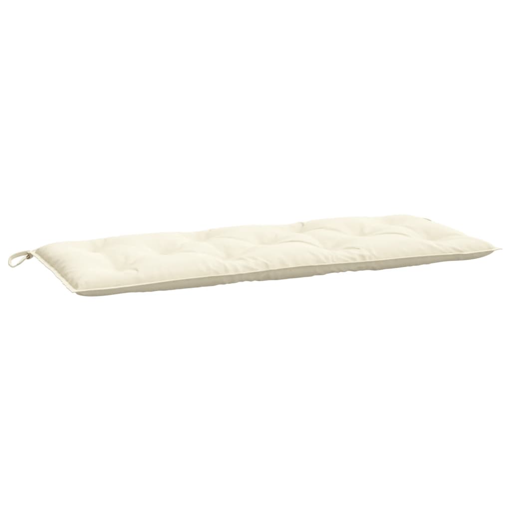 Garden Bench Cushion Cream 120x50x7cm Oxford Fabric