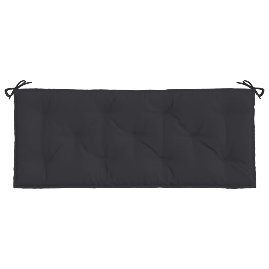 Garden Bench Cushion Black 120x50x7cm Oxford Fabric