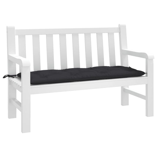 Garden Bench Cushion Black 120x50x7cm Oxford Fabric