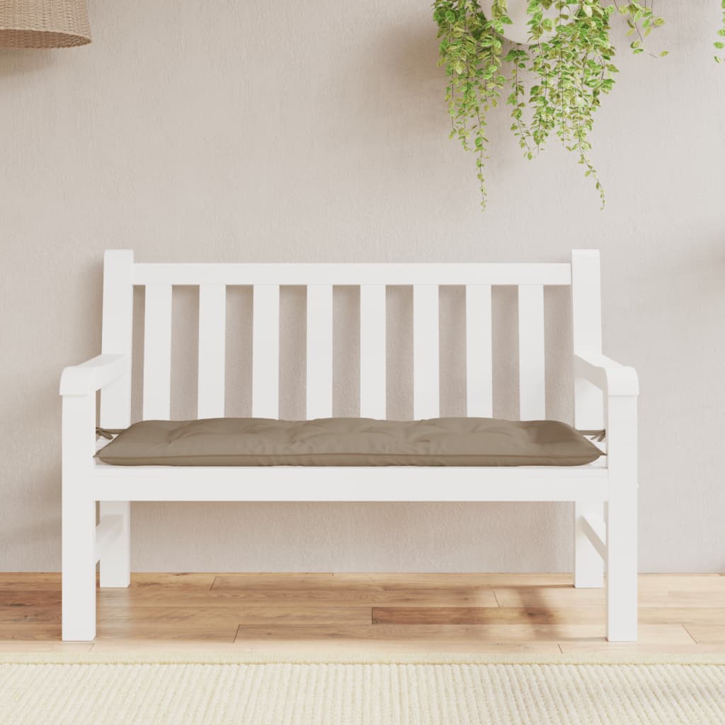 Garden Bench Cushion Taupe 120x50x7cm Oxford Fabric