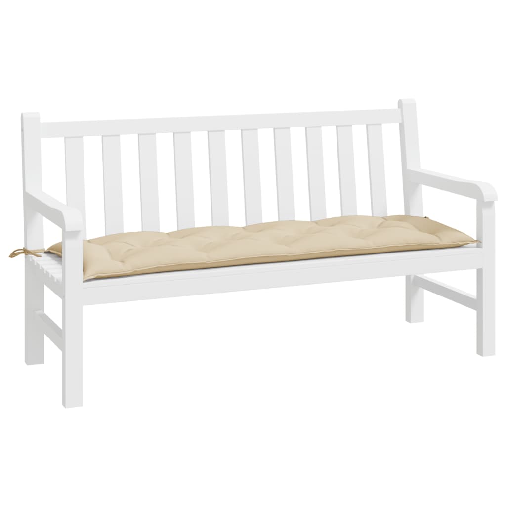 Garden Bench Cushion Beige 150x50x7 cm Oxford Fabric