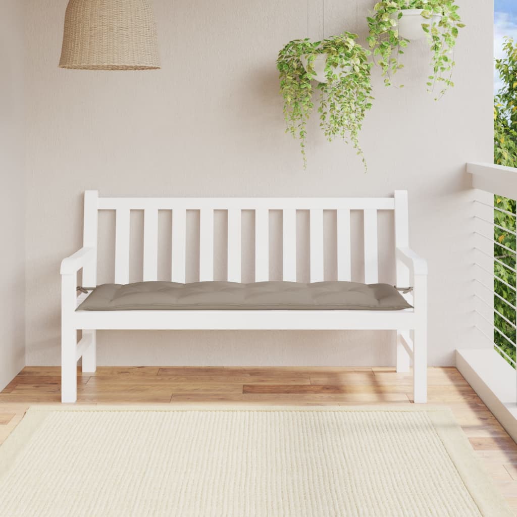 Garden Bench Cushion Taupe 150x50x7 cm Oxford Fabric