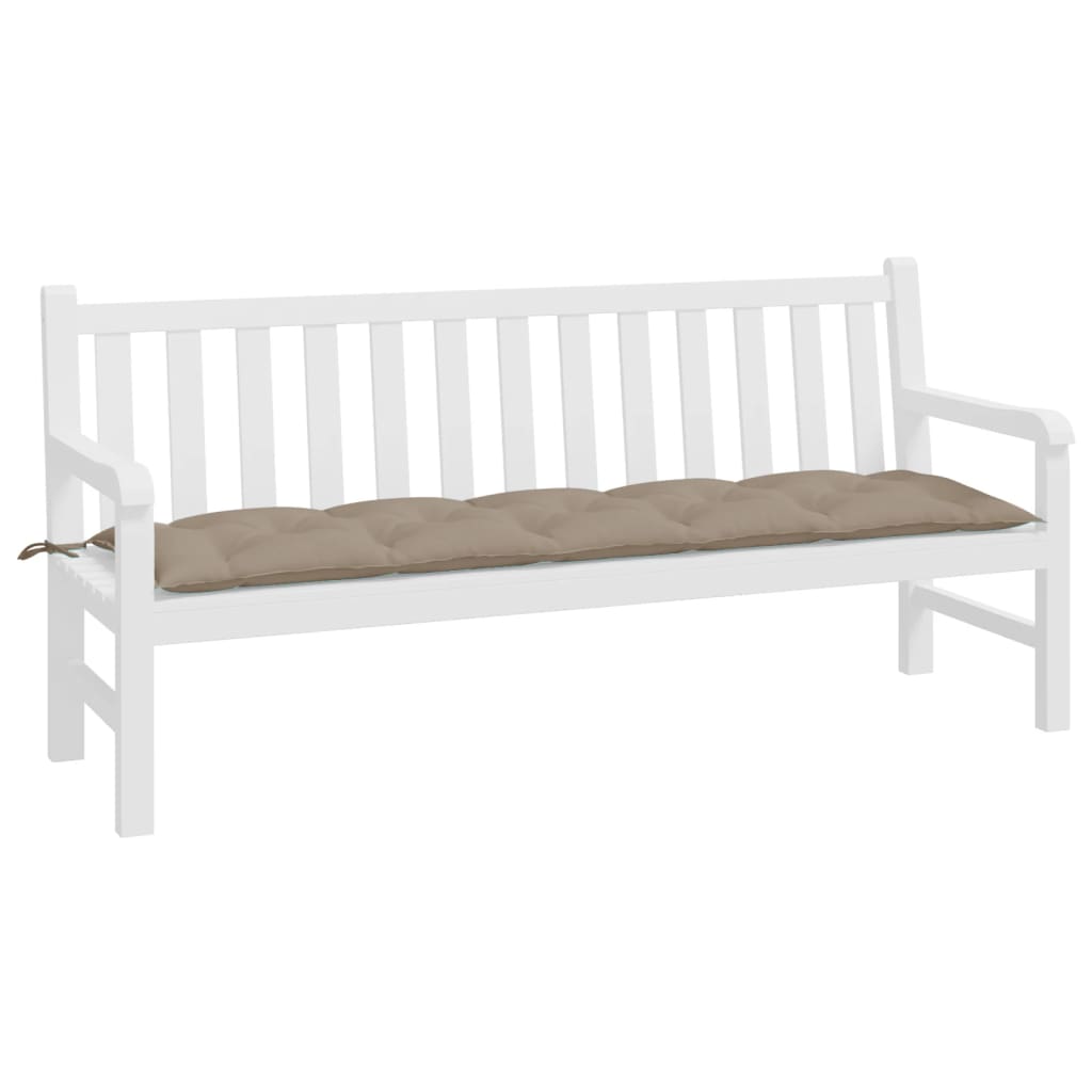 Garden Bench Cushion Taupe 180x50x7 cm Oxford Fabric