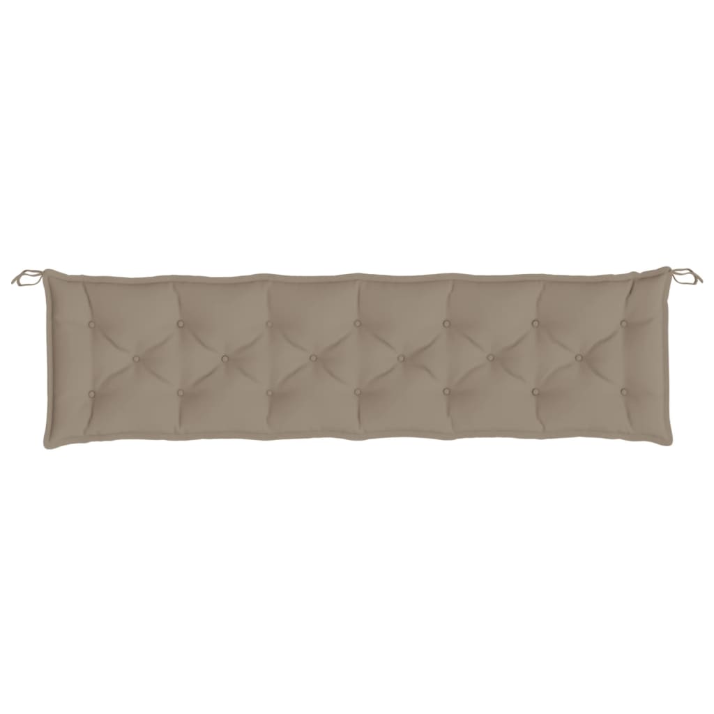 Garden Bench Cushion Taupe 200x50x7 cm Oxford Fabric