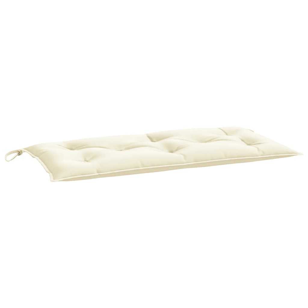 Garden Bench Cushions 2pcs Cream 100x50x7 cm Oxford Fabric