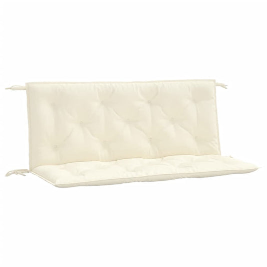 Garden Bench Cushions 2pcs Cream White 120x50x7cm Oxford Fabric