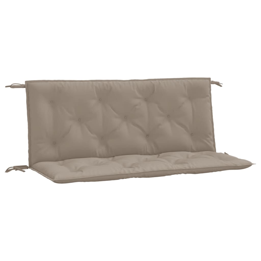 Garden Bench Cushions 2pcs Taupe 120x50x7cm Oxford Fabric