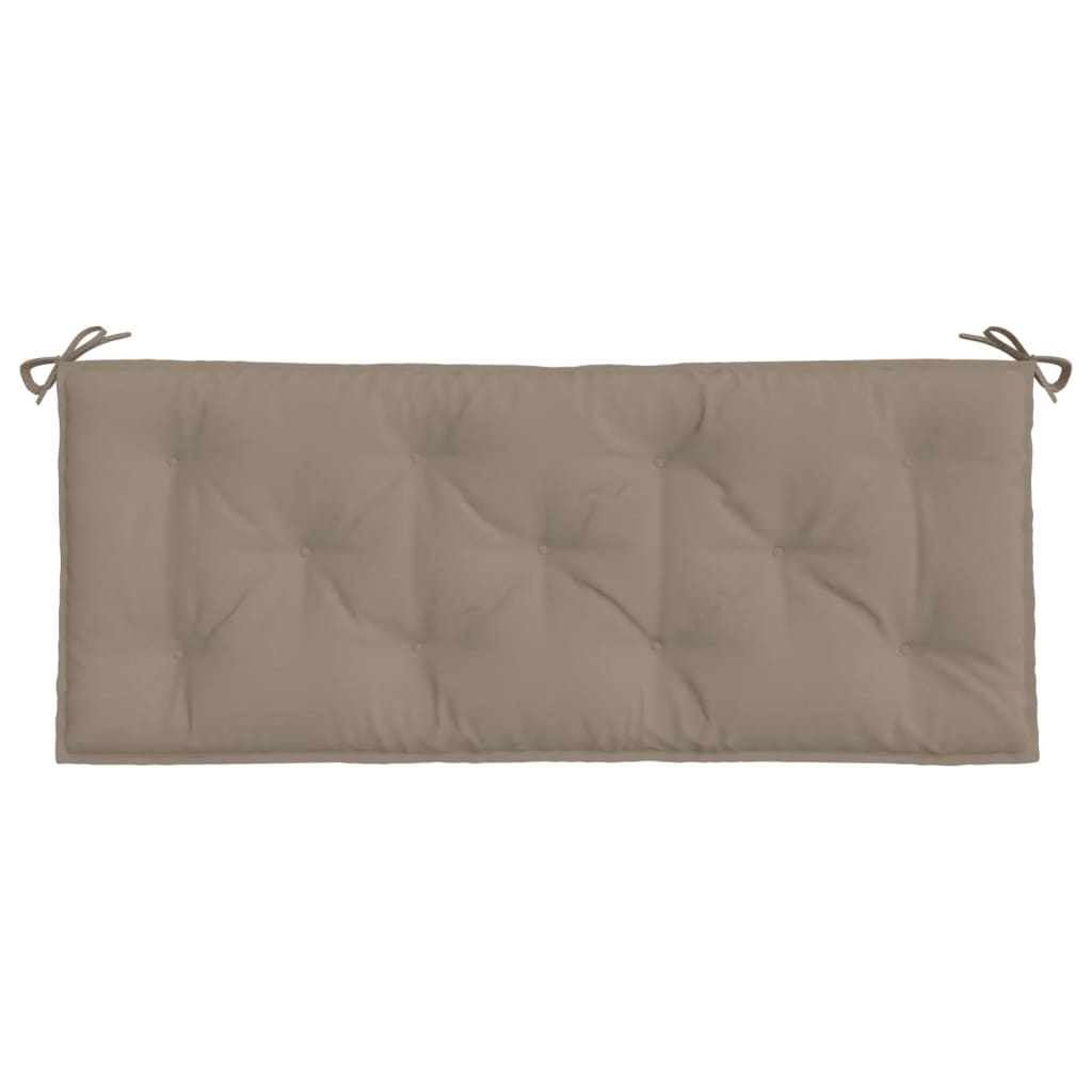 Garden Bench Cushions 2pcs Taupe 120x50x7cm Oxford Fabric