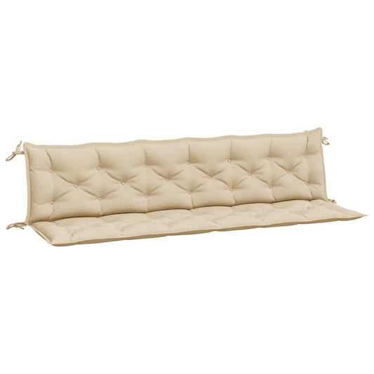 Garden Bench Cushions 2pcs Beige 200x50x7cm Oxford Fabric