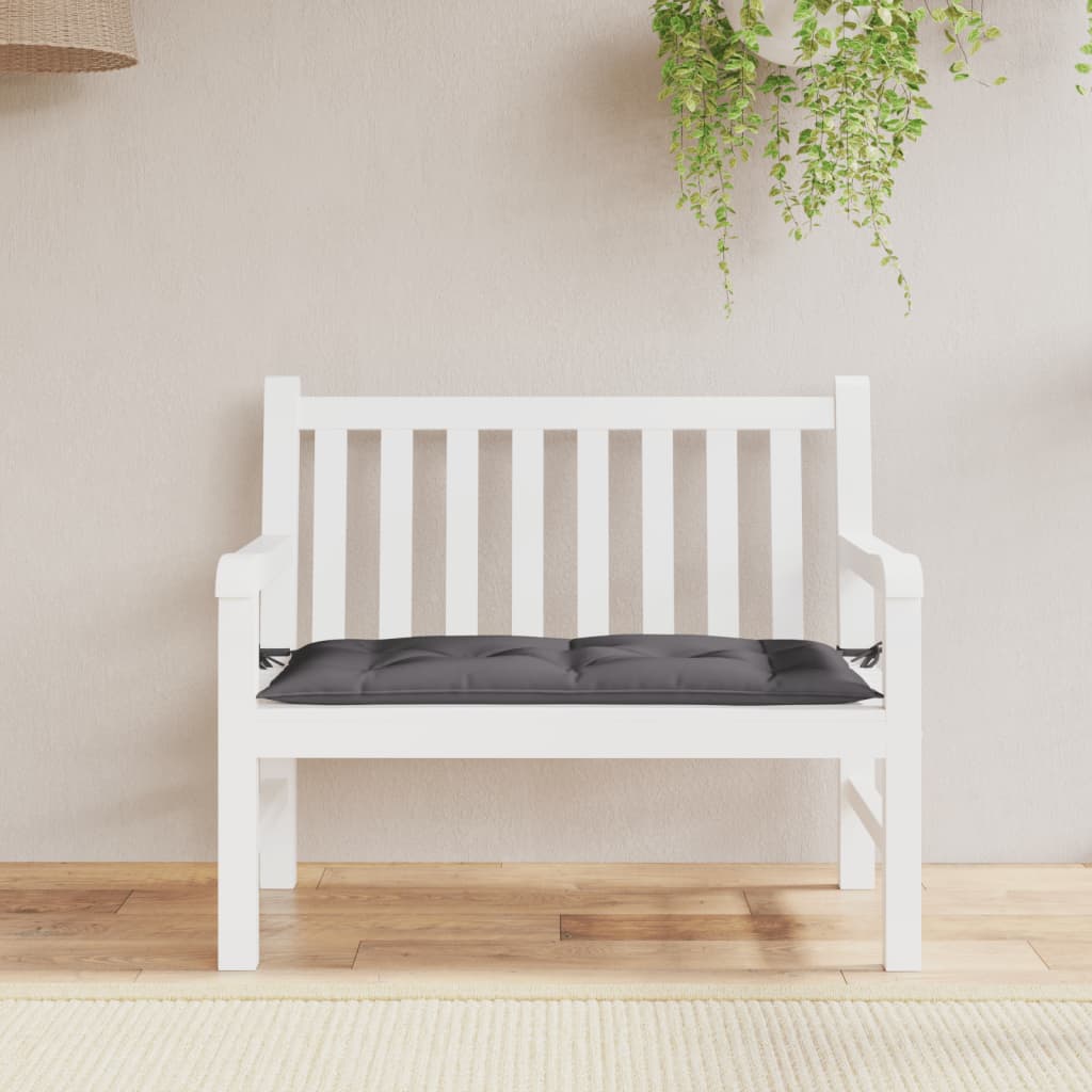 Garden Bench Cushion Anthracite 110x50x7 cm Oxford Fabric