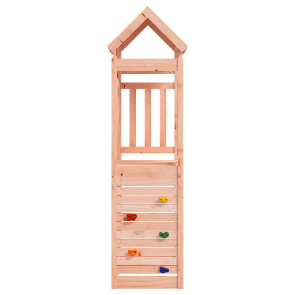 Play Tower with Rockwall 53x110,5x214 cm  Solid Wood Douglas