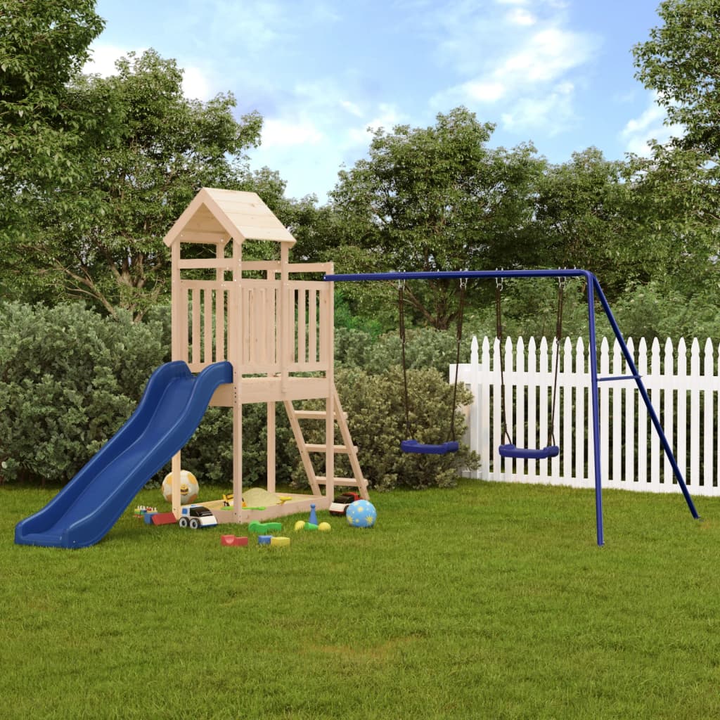 Outdoor Playset Solid Wood Pine