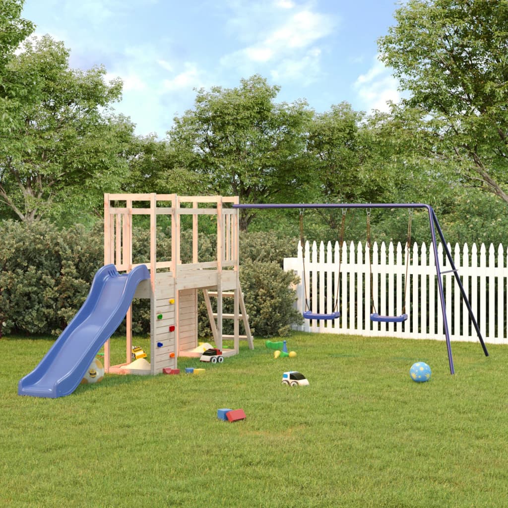 Outdoor Playset Solid Wood Pine