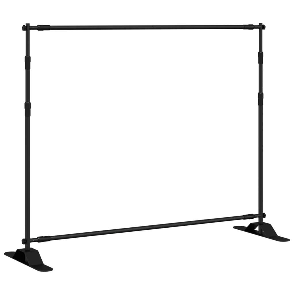 Backdrop Stands 2 pcs  Black 254x243 cm Steel