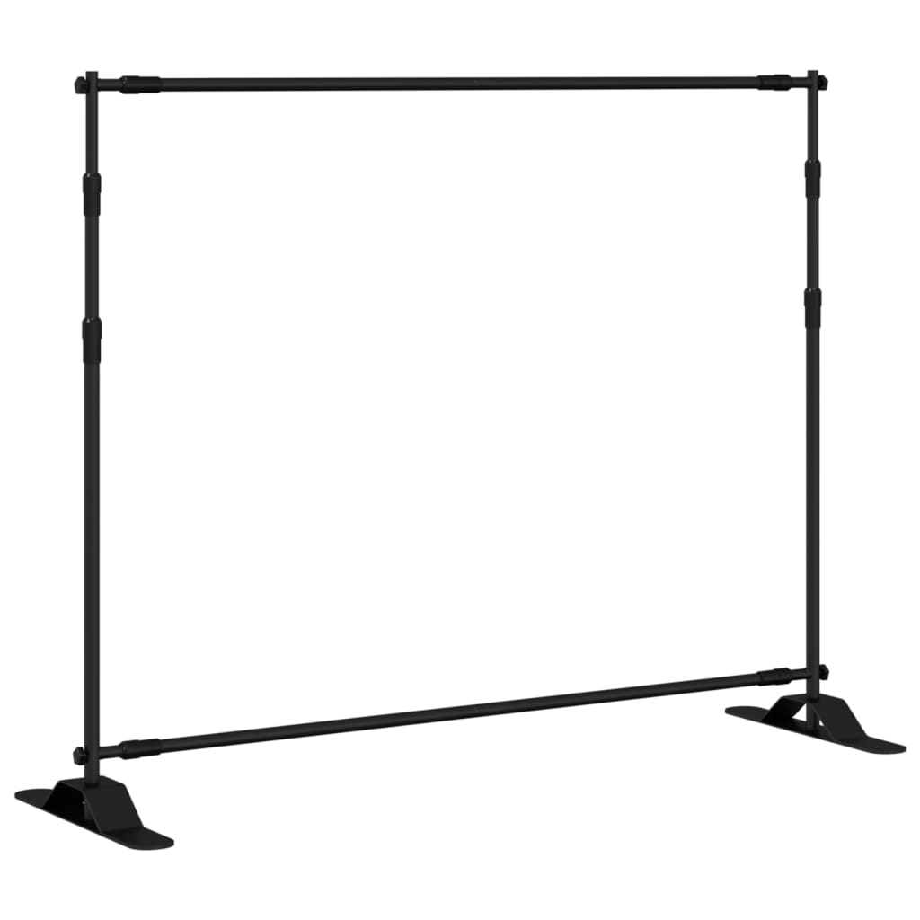 Backdrop Stands 2 pcs  Black 254x243 cm Steel