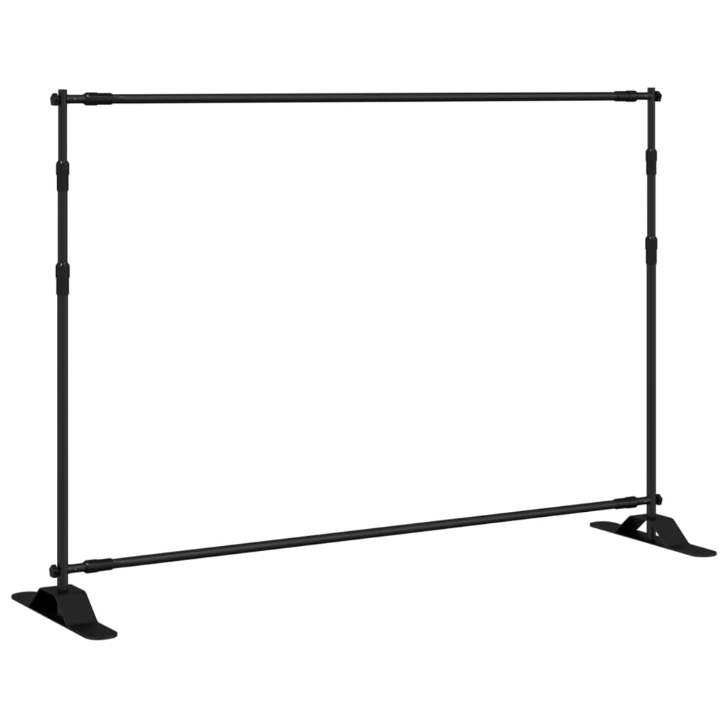 Backdrop Stands 2 pcs Black 305x243 cm Steel