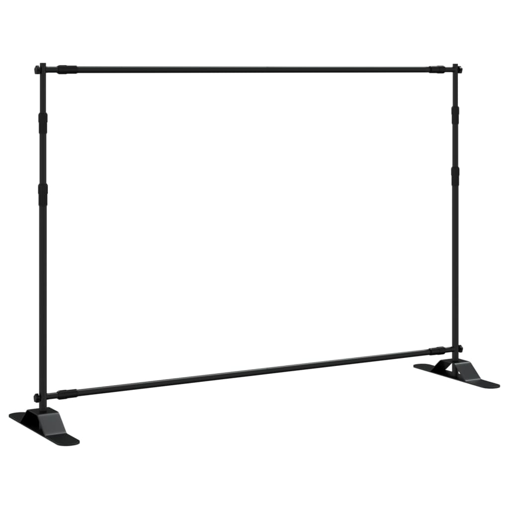 Backdrop Stand Black 305x243 cm Steel